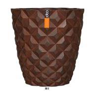 Bac en fibres de verre In. rouille 38 cm/40 cm vase