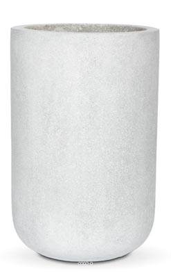 Bac en pures Fibres Mora Ext. EggPot Haut D 36 x H55 cm Gris Clair