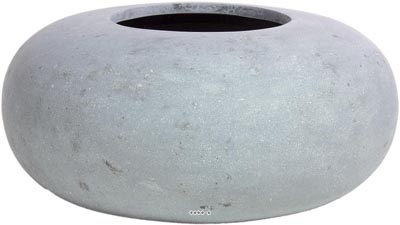 Bac en Polystone Tahiti Ext. Vase D 40 x H 17 cm Gris ciment