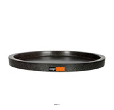 Bac en pures Fibres Baya Ext. rond plat 31x3 cm noir