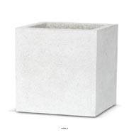 Bac en pures Fibres Mora Ext. Cube L 30 x 30 x H30 cm Gris Clair